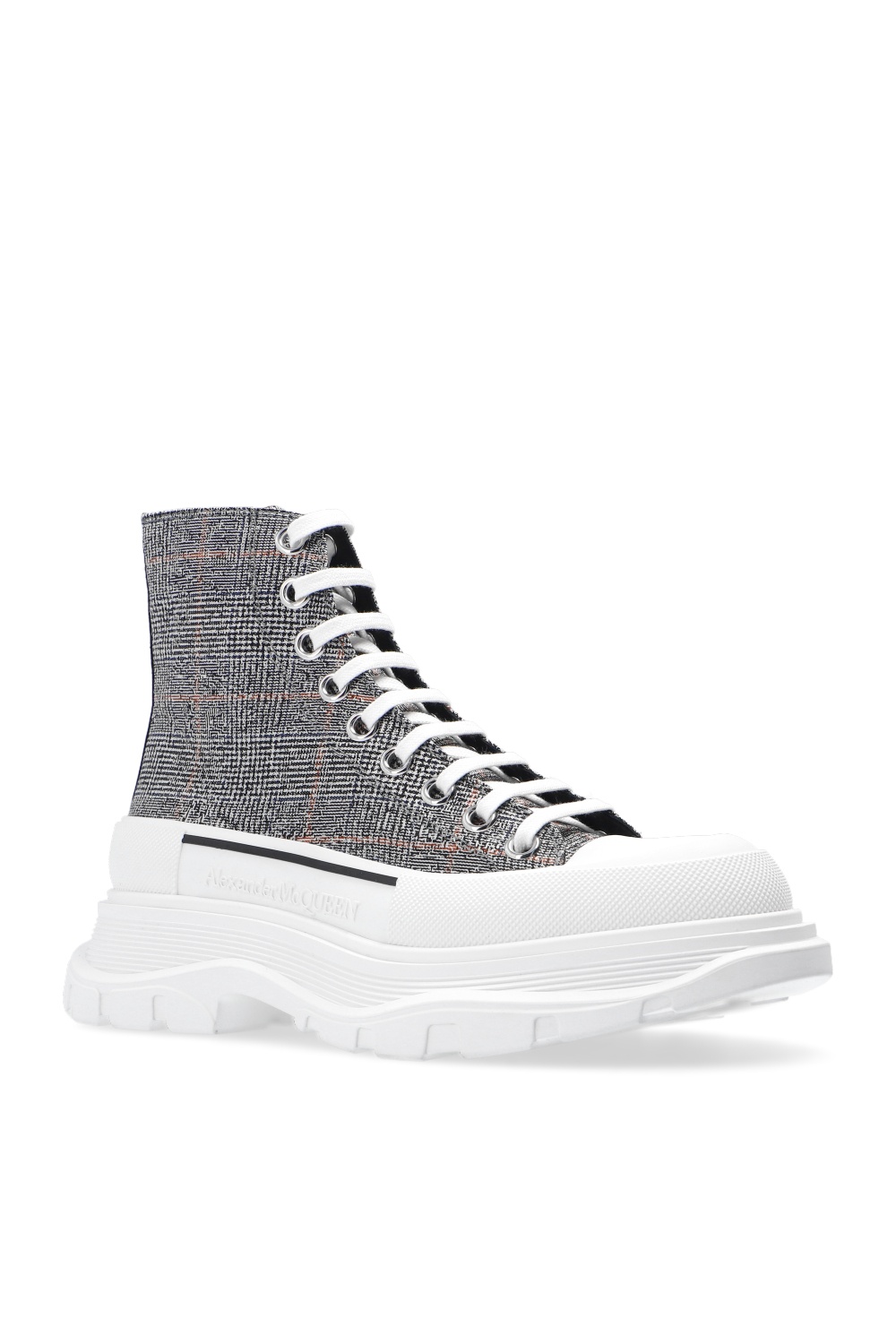 Grey 'The Tread Slick' high-top sneakers Alexander McQueen